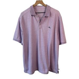 Tommy Bahama Mens Shirt XL Purple Polo Islandzone Supima Cotton Performance Golf